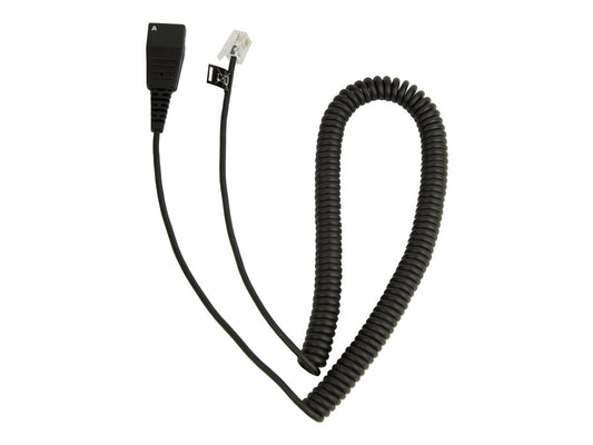 JABRA QD TO RJ9 COILED CORD FOR CISCO PHONE, 2M