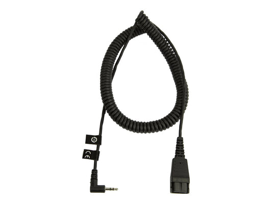 JABRA QD TO 2.5MM COILED CORD,2M