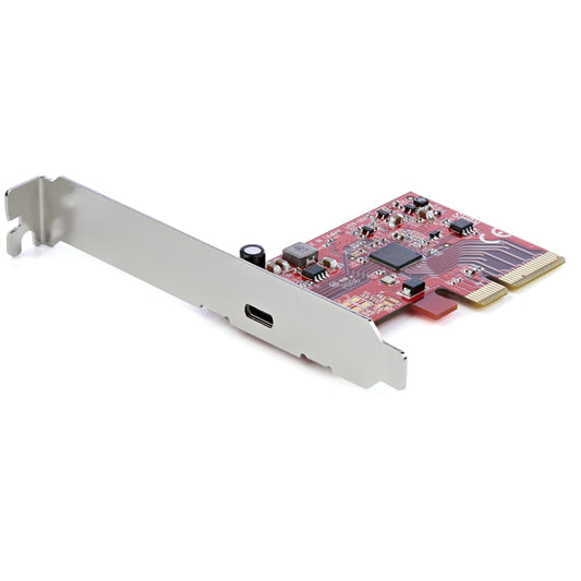 Star Tech 1-Port USB 3.2 Gen 2x2 PCIe Card, USB-C 20Gbps SuperSpeed PCI Express 3.0 x4 Controller Card, USB Type-C Adapter Card, Data Only, Windows/macOS/Linux, TAA