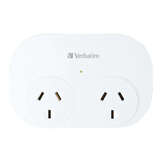 Verbatim Dual USB Surge Protected with Double Adaptor