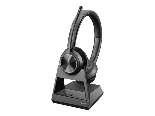HP POLY SAVI 7320 UC STEREO DECT HEADSET, D400 USB-A DONGLE
