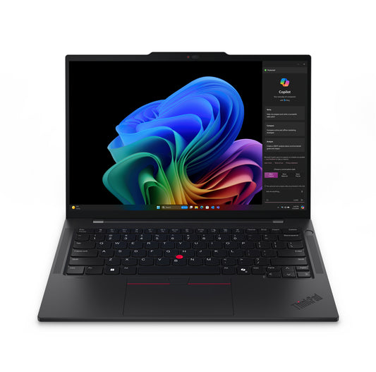 Lenovo ThinkPad T14s Gen 6 (Snapdragon) Copilot+ PC Qualcomm Snapdragon X1E-78-100 Laptop 35.6 cm (14") Touchscreen WUXGA 32 GB LPDDR5x-SDRAM 512 GB SSD Wi-Fi 7 (802.11be) Windows 11 Pro English Black