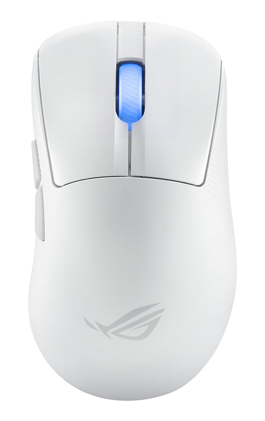 ASUS ROG Keris II Ace Wireless AimPoint White mouse Gaming Right-hand RF Wireless + Bluetooth + USB Type-A Optical 42000 DPI product image