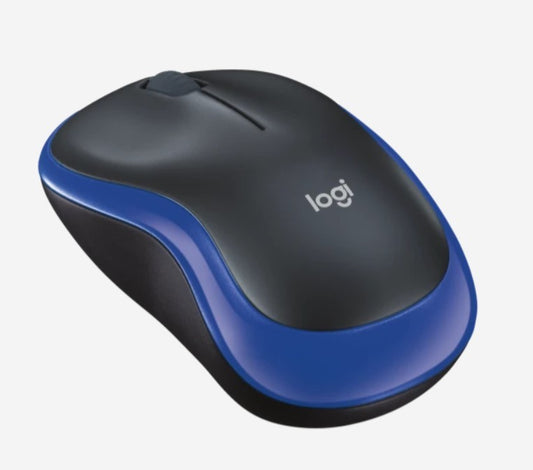 LOGITECH M185 WIRELESS MOUSE -BLUE, 2.4GHZ USB RECEIVER, PLUG AND PLAY - 3YR WTY