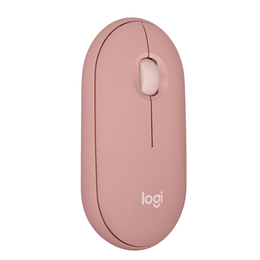LOGITECH PEBBLE MOUSE 2 M350S BLUETOOTH, MULTI DEVICE, TONAL ROSE, 1YR