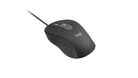 LOGITECH M520 FOR BUSINESS - WIRED MOUSE, USB-C, AMBIDEXTROUS, SILENT, GRAPHITE, 2YR WTY