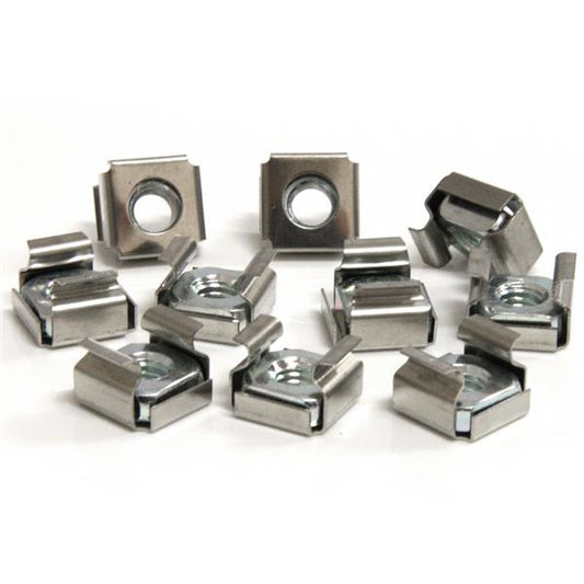 Star Tech 50 Pkg M6 Cage Nuts for Server Rack Cabinet