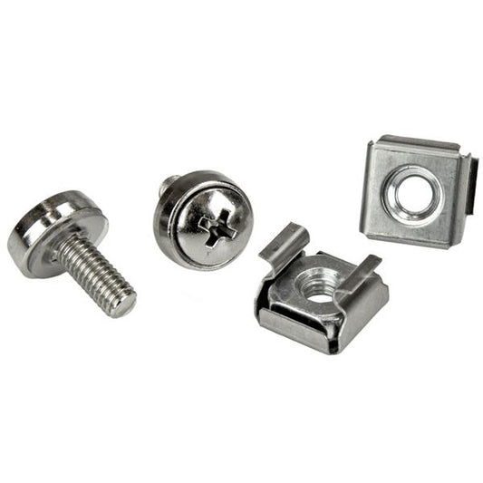 Star Tech M5 Rack Screws and M5 Cage Nuts - 20 Pack
