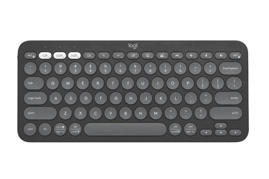 LOGITECH PEBBLE KEYS 2 K380S KEYBOARD,MULTI DEVICE,BLUETOOTHLE, TONAL WHITE, 1YR WTY