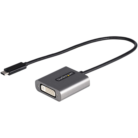 Star Tech USB C to DVI Adapter - 1920x1200p USB-C to DVI-D Adapter Dongle - USB Type C to DVI Display/Monitor - Video Converter - Thunderbolt 3 Compatible - 12" Long Attached Cable - Upgraded Version of CDP2DVI