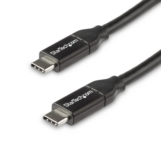 Star Tech USB-C to USB-C Cable w/ 5A PD - M/M - 0.5 m - USB 2.0 - USB-IF Certified