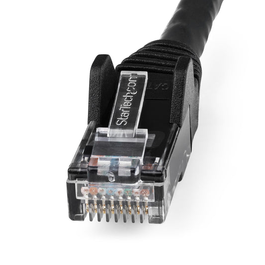 Star Tech 15m CAT6 Ethernet Cable - LSZH (Low Smoke Zero Halogen) - 10 Gigabit 250Mhz 100W PoE RJ45 10GbE UTP Network Patch Cord Snagless with Strain Relief - Black, CAT 6, ETL Verified, 24AWG