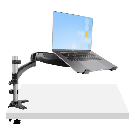 Star Tech Desk Mount Laptop Arm - Full Motion Articulating Arm for Laptop or Single 34" Monitor - VESA Mount Laptop Tray Bracket - Ergonomic Adjustable Notebook Stand - Desk-Clamp
