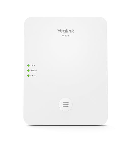 Yealink (W80B-DM) W80B Multicell DECT Base Station - DECT Manager, Up to 100 Parallel Calls, Handsets and SIP Accounts, Up to 30 Base Station, does not include