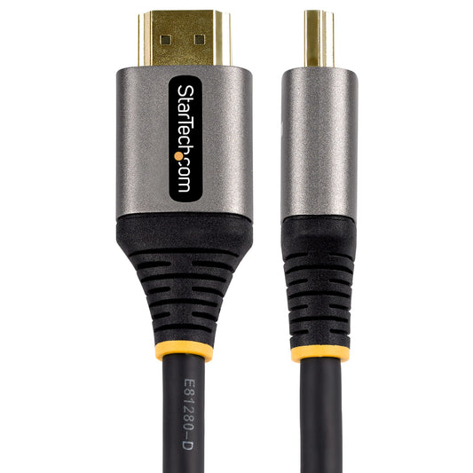 Star Tech 12ft (4m) HDMI 2.1 Cable 8K - Certified Ultra High Speed HDMI Cable 48Gbps - 8K 60Hz/4K 120Hz HDR10+ eARC - Ultra HD 8K HDMI Cord - Monitor/TV/Display - Flexible TPE Jacket