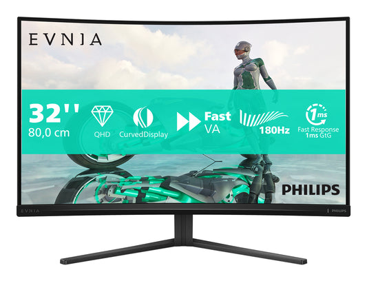 Philips Evnia 5000 32M2C3500L/75 computer monitor 80 cm (31.5") 2560 x 1440 pixels Quad HD LCD Black