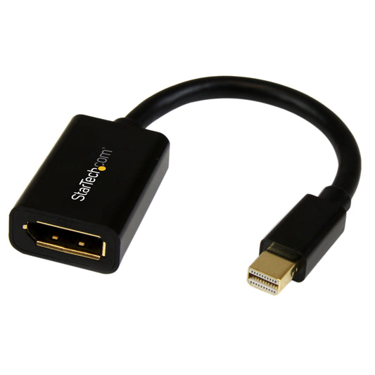 Star Tech Mini DisplayPort to DisplayPort Adapter - 4K x 2K UHD Video - Mini DP to DP Converter - Mini DisplayPort to DisplayPort 1.2 Adapter - mDP PC/Computer to DP Monitor/Display