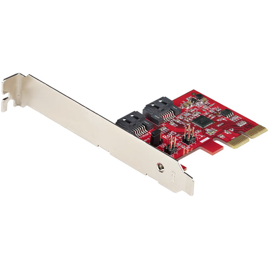 Star Tech SATA PCIe Card - 2 Port PCIe SATA Expansion Card - 6Gbps - Full/Low Profile - PCI Express to SATA Adapter/Controller - ASM1062R SATA RAID - PCIe to SATA Converter