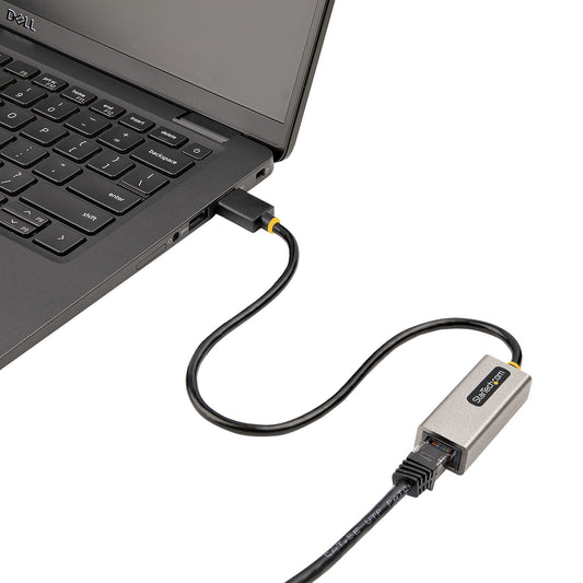 Star Tech USB 3.0 to Gigabit Ethernet Network Adapter - 10/100/1000 Mbps, USB to RJ45, USB 3.0 to LAN Adapter, USB 3.0 Ethernet Adapter (GbE), 11in Attached Cable, Driverless Install