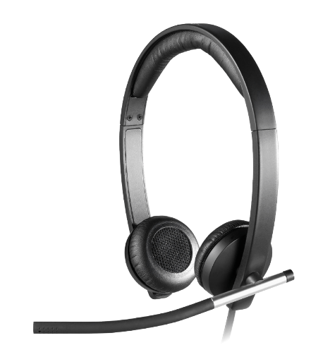 LOGITECH H650E WIRED USB STEREO HEADSET, NOISE CANCELLING, 2YR WTY