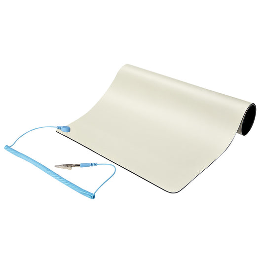 Star Tech Anti Static Mat, ESD Mat for Electronics Repair, Anti Static Table/Desk Mat w/Detachable Grounding Wire, ANSI/ESD S 4.1, Flexible Thermoplastic Work Pad/Mat, 11x18in (30x46cm)