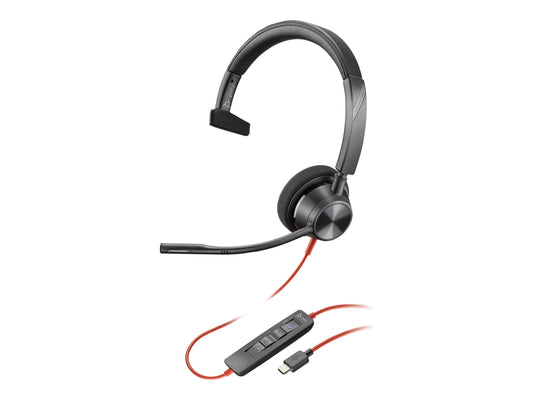 HP POLY BLACKWIRE 3310 MS MONOUSB-C CORDED HEADSET