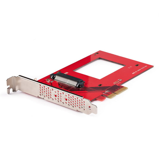 Star Tech U.3 to PCIe Adapter Card, PCIe 4.0 x4 Adapter For 2.5" U.3 NVMe SSDs, SFF-TA-1001 PCI Express Add-in Card for Desktops/Servers, TAA Compliant - OS Independent
