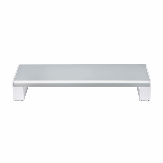 Star Tech Ergonomic Monitor Riser Stand, Up to 33lb/15kg, Fixed height 3.5in/9cm, Desktop Computer Monitor/Laptop Riser, Steel Platform, Quick Assembly, Optimize Desk Space