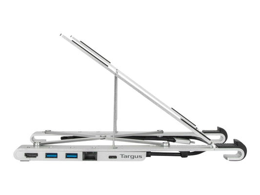TARGUS PORTABLE LAPTOP STAND +INTEGRATED DOCK -USB-C INPUT, DISPLAY PORT 1.2 ALT MODE PD