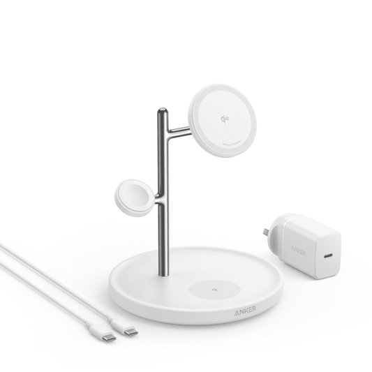 ANKER MAGGO 3-IN-1 WIRELESS CHARGING STAND WITH QI2