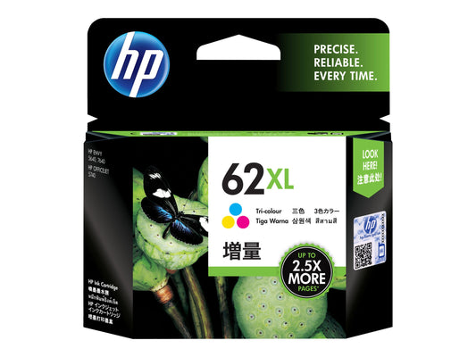HP 62XL TRI-COLOR INK CARTRIDGE