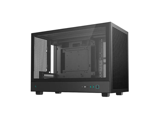 DeepCool CH260 M-ATX Case, Extremely Portable Size,Abundant Airflow Ventilation,Mesh and glass panels,Support up to 360mm liquid cooling,Direct instal