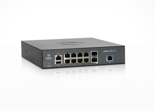 Cambium cnMatrix EX1010-P, Intelligent Ethernet PoE+ Switch, 8 1Gbps and 2 1Gbps SFP fiber ports