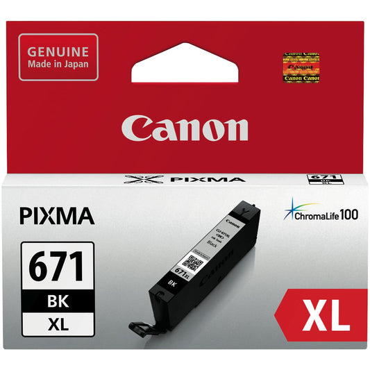 CANON CLI671XLBK BLACK EXTRA LARGE INK TANK FOR MG5760BK MG6860 MG7760