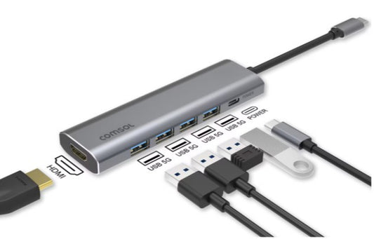 COMSOL USB-C TO 4K HDMI MULTI-PORT ADAPTER