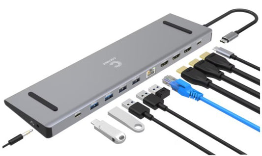 COMSOL USB-C TO TRIPLE 4K HDMI MULTIPORT ADAPTER FOR WINDOWS