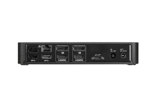 TARGUS UNIVERSAL DOCKING STATION, 4K, 100W PD, USBC(1), HDMI(2),DP(2),LAN, USB(4), 3YR