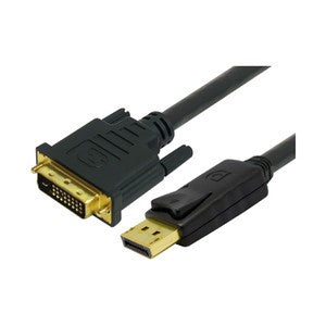 COMSOL 2MTR DISPLAYPORT MALE TO SINGLE LINK DVI-D MALE CABLE