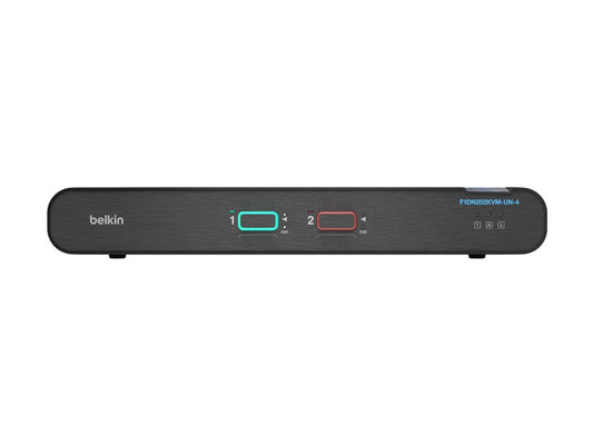 BELKIN 2-PORT 2 HEAD DP/HDMI UNIVERSAL SKVM W/CAC PP4.0 , 3YR WTY