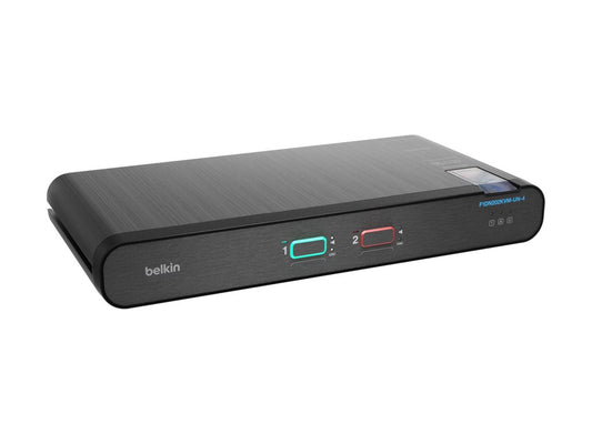 BELKIN 2-PORT 2 HEAD DP/HDMI UNIVERSAL SKVM W/CAC PP4.0 , 3YR WTY