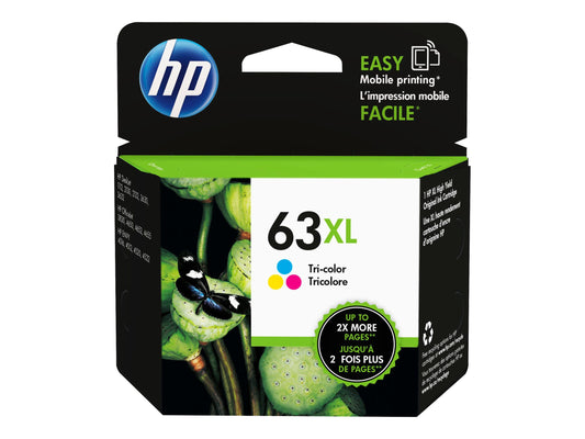 HP 63XL HIGH YIELD TRI-COLOR INK CARTRIDGE