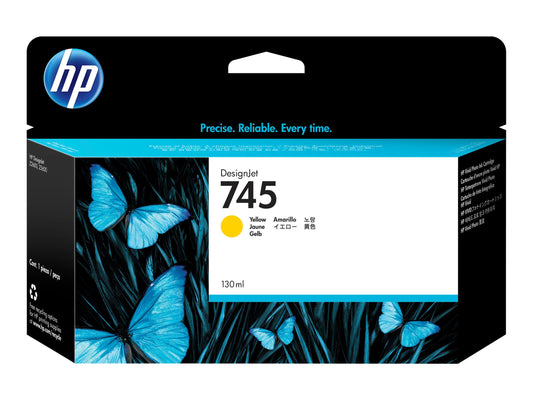 HP 745 130-ML YELLOW DESIGNJET INK CARTRIDGE - Z2600/Z5600