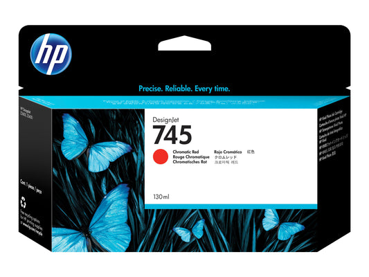 HP 745 130-ML CHROMATIC RED DESIGNJET INK CARTRIDGE - Z2600/Z5600