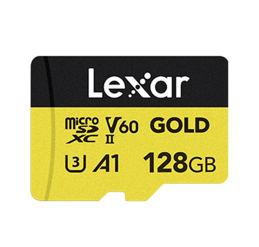 Lexar GOLD micro SDXC UHS-II Card 128G up to 280MB/s read, up to 100MB/s write FULL-HD & 4K Video, up to 280MB/s read, up to 100MB/s write