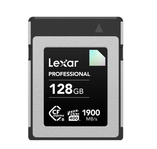 Lexar CFexpress Type B Diamond Series 128GB – CFexpress Type B card Diamond 1900MB/s read, up to 1700MB/s write, VPG400, 8K RAW