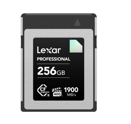 Lexar CFexpress Type B Diamond Series 256GB – CFexpress Type B card Diamond 1900MB/s read, up to 1700MB/s write, VPG400, 8K RAW