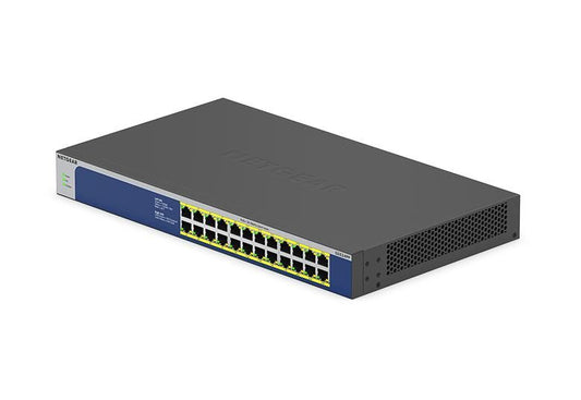 NETGEAR (GS524PP) 24-PORT UNMANAGED SWITCH, POE+(24) 300W, LIFE WTY