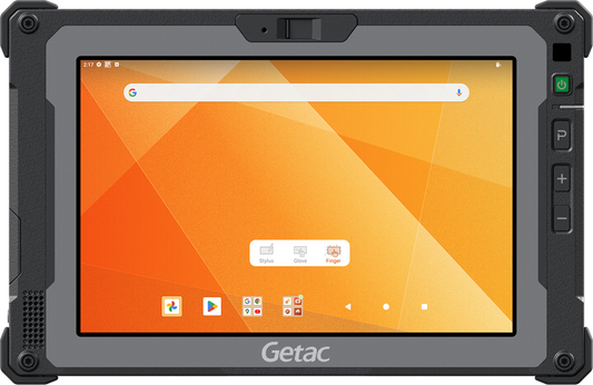 Getac ZX80 - QCS6490, 8" With Webcam, Android 15+12GB RAM+256GB w/o stylus, USB-C AC Adapter, Rear Cam+Internal Battery+Battery Bay Cover, WIFI + BT