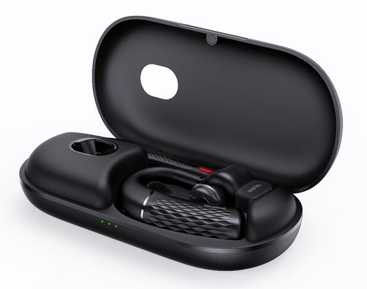 Yealink BH71 Pro USB-C&A Bluetooth Wireless Mono Headset, Carrying Case w/ Built-In Battery (+20hrs), USB-C to USB-A Cable, 10H Talk Time
