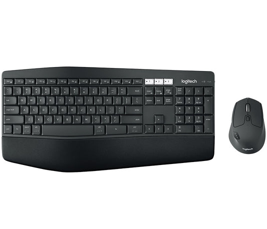 Logitech MK850 Wireless Desktop Keyboard Mouse Combo 3 year battery Incurve keys Low profile Cushioned palm rest 920-002510 KBLT-MK710 KBLT-MX800